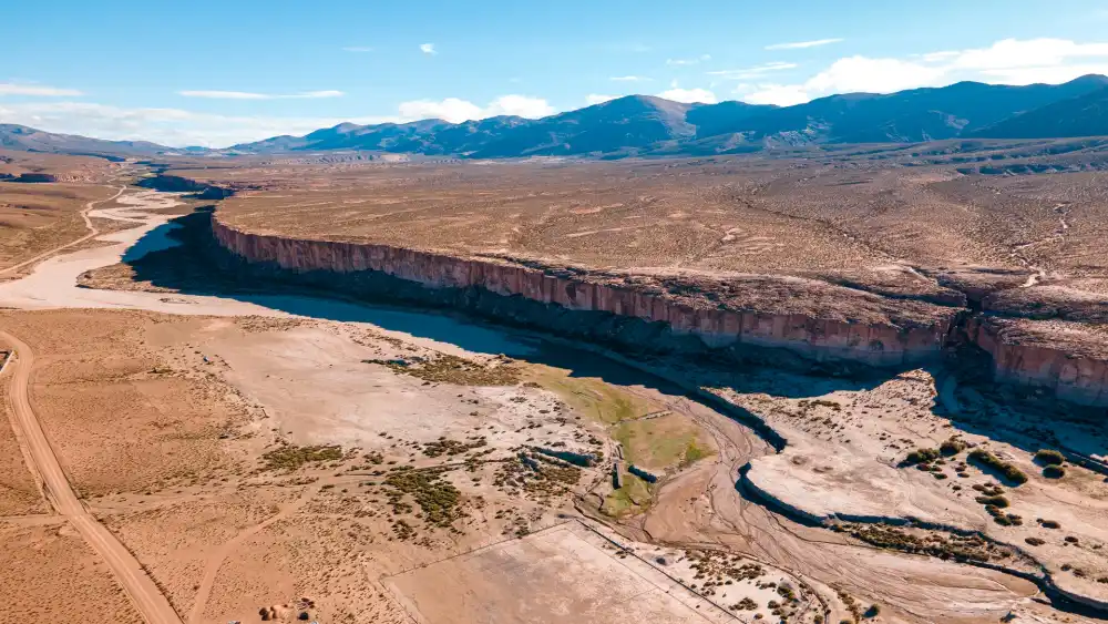 Vista aérea de Barrancas Jujuy