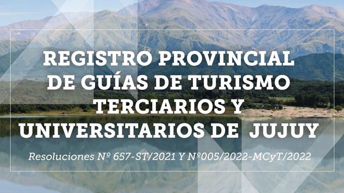 Registro guías de turismo